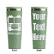 Firetrucks Light Green RTIC Everyday Tumbler - 28 oz. - Front and Back