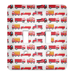 Firetrucks Light Switch Cover (2 Toggle Plate)
