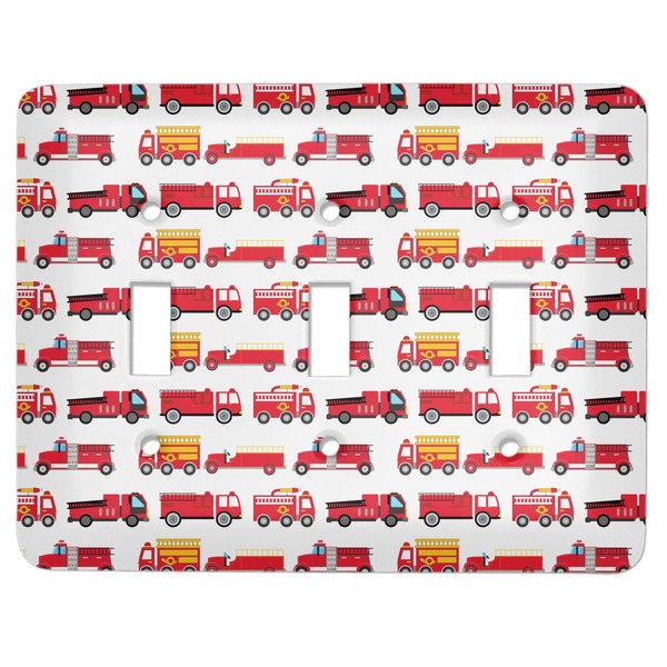 Custom Firetrucks Light Switch Cover (3 Toggle Plate)