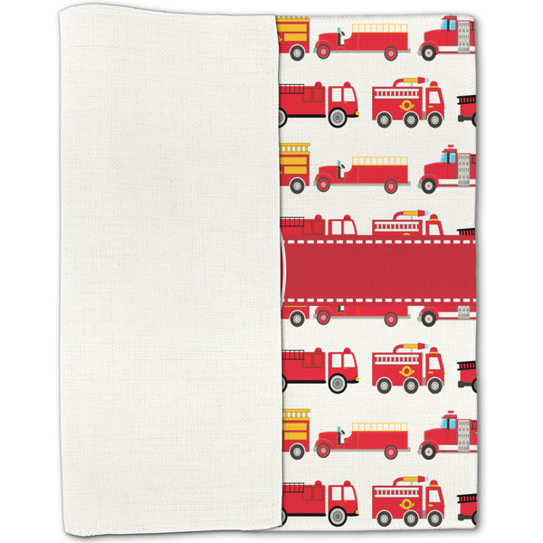 Firetrucks Linen Placemat - Folded Half