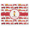 Firetrucks Single-Sided Linen Placemat - Single w/ Name or Text