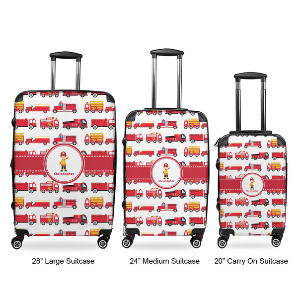 Firetrucks Luggage Bags all sizes - With Handle