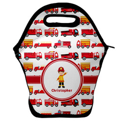Firetrucks Lunch Bag w/ Name or Text