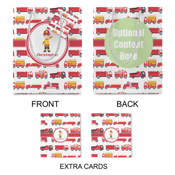 Firetrucks Medium Gift Bag - Approval