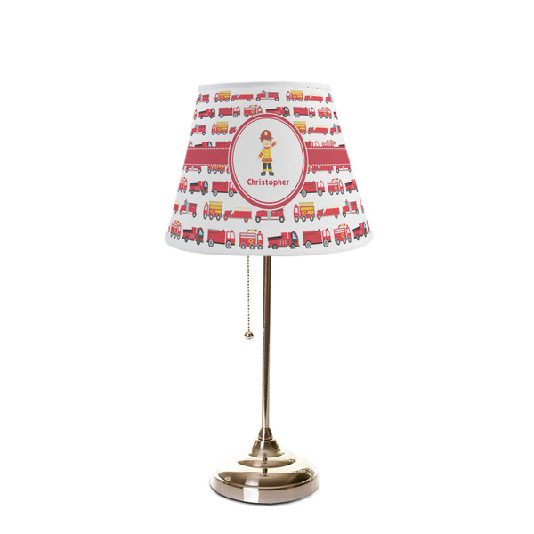 Firetrucks Poly Film Empire Lampshade - On Stand
