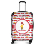 Firetrucks Suitcase - 24" Medium - Checked (Personalized)