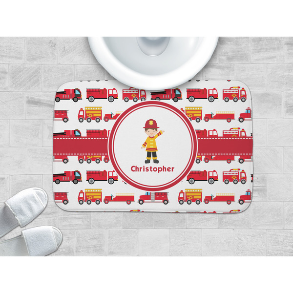 Firetrucks Memory Foam Bath Mat - LIFESTYLE 34x21