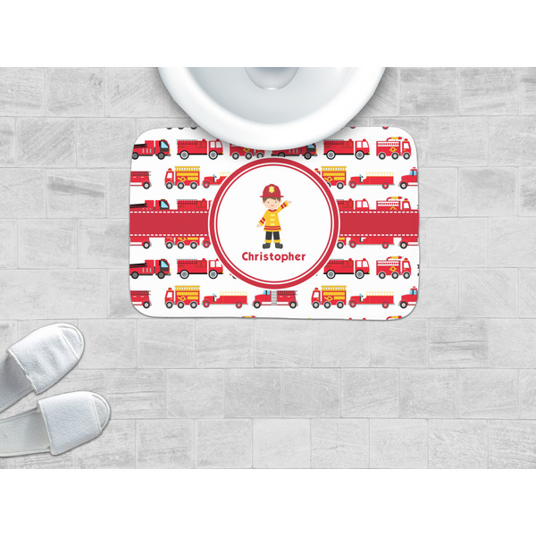Firetrucks Memory Foam Bath Mat - LIFESTYLE
