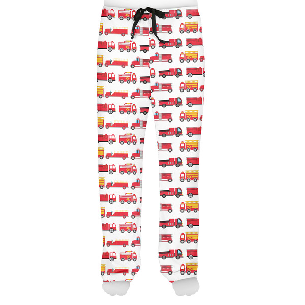 Firetrucks Men's Pjs Front - on model