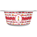 Firetrucks Stainless Steel Dog Bowl - Small (Personalized)