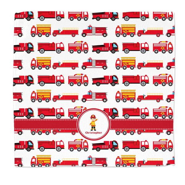Custom Firetrucks Microfiber Dish Rag (Personalized)