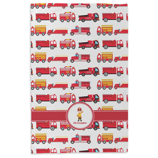 Firetrucks Microfiber Dish Towel - APPROVAL