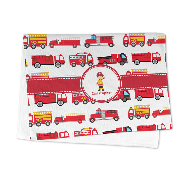 Firetrucks Microfiber Dish Towel - FOLDED HALF