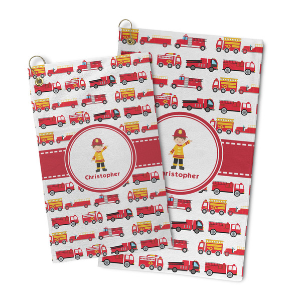 Firetrucks Microfiber Golf Towel - PARENT/MAIN