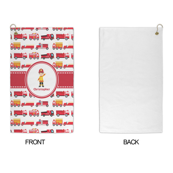 Firetrucks Microfiber Golf Towels - APPROVAL