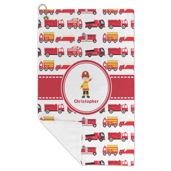 Firetrucks Microfiber Golf Towels - FOLD
