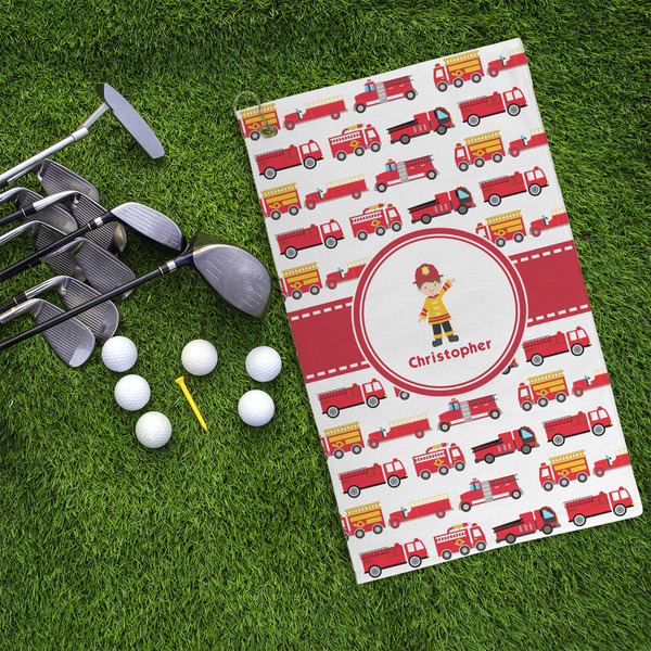 Firetrucks Microfiber Golf Towels - LIFESTYLE
