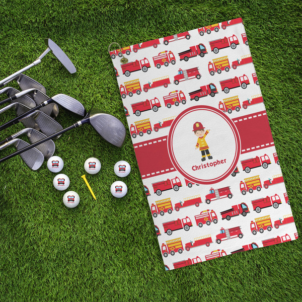 Firetrucks Microfiber Golf Towels - LIFESTYLE