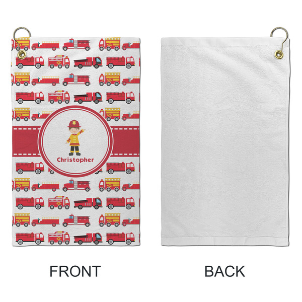 Firetrucks Microfiber Golf Towels - Small - APPROVAL