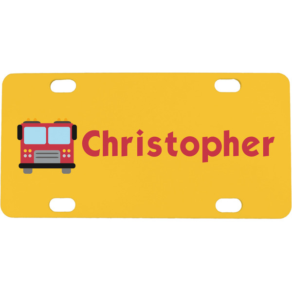 Custom Firetrucks Mini/Bicycle License Plate (Personalized)