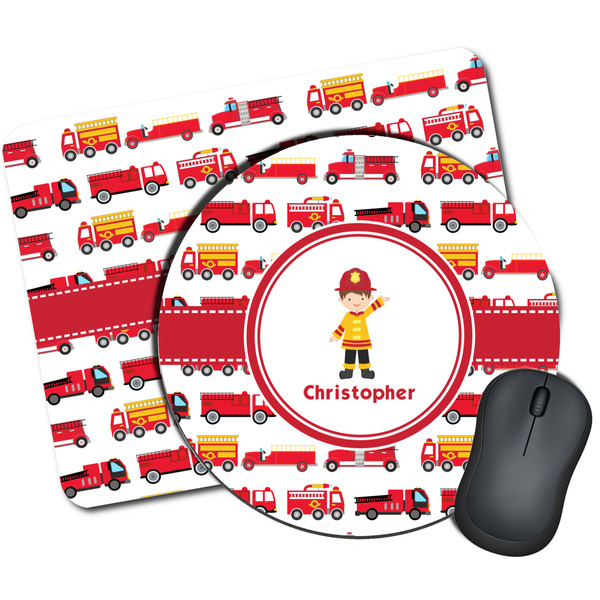 Custom Firetrucks Mouse Pad (Personalized)