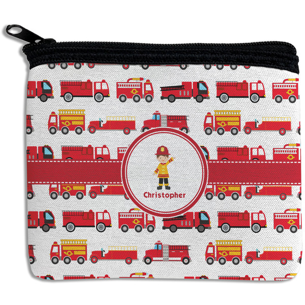Custom Firetrucks Rectangular Coin Purse (Personalized)