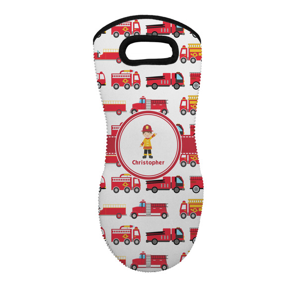 Custom Firetrucks Neoprene Oven Mitt w/ Name or Text