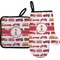 Firetrucks Oven Mitt & Pot Holder Set w/ Name or Text