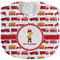 Firetrucks Velour Baby Bib w/ Name or Text