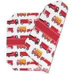 Firetrucks Dining Table Mat - Octagon (Double-Sided) w/ Name or Text