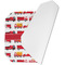 Firetrucks Octagon Placemat - Single front (folded)
