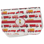 Firetrucks Burp Cloth - Fleece w/ Name or Text