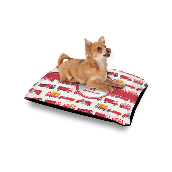 Firetrucks Outdoor Dog Beds - Small - IN CONTEXT