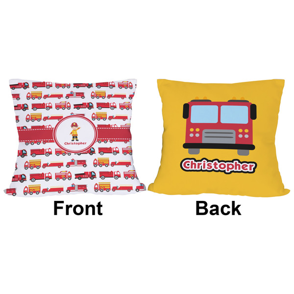 Firetrucks Outdoor Pillow - 16x16