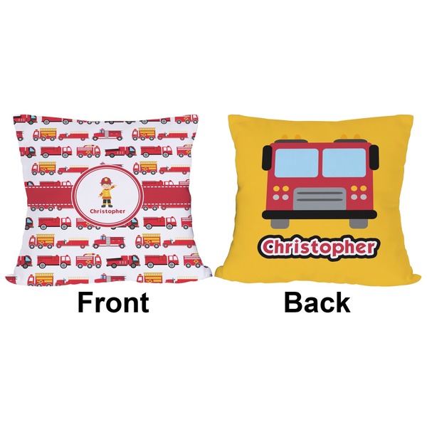 Firetrucks Outdoor Pillow - 18x18