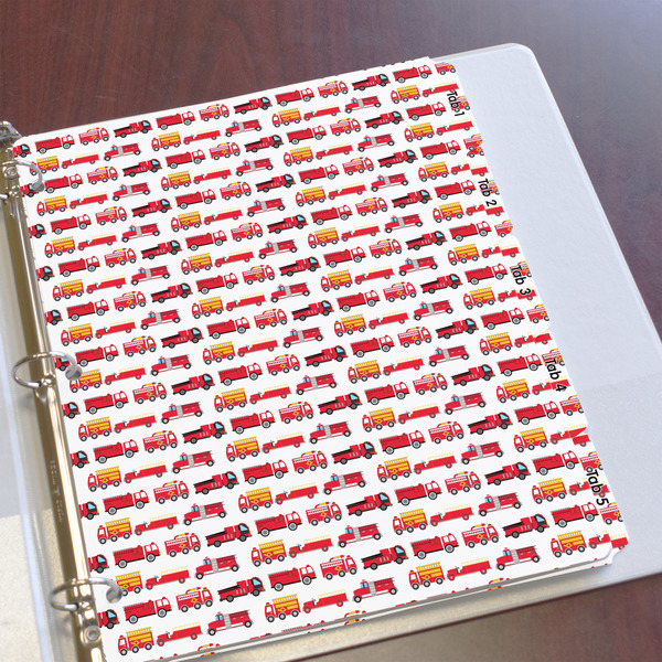 Firetrucks Page Dividers - Set of 5 - In Context