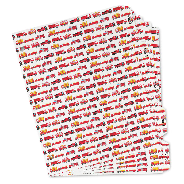 Custom Firetrucks Binder Tab Divider - Set of 5 (Personalized)