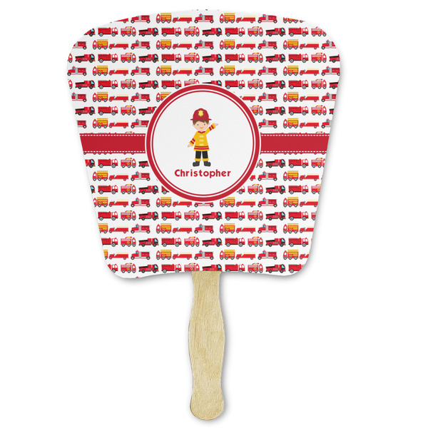 Custom Firetrucks Paper Fan (Personalized)