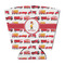 Firetrucks Party Cup Sleeves - with bottom - FRONT