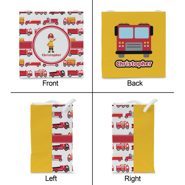 Firetrucks Party Favor Gift Bag - Matte - Approval