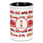 Firetrucks Ceramic Pencil Holders - Black