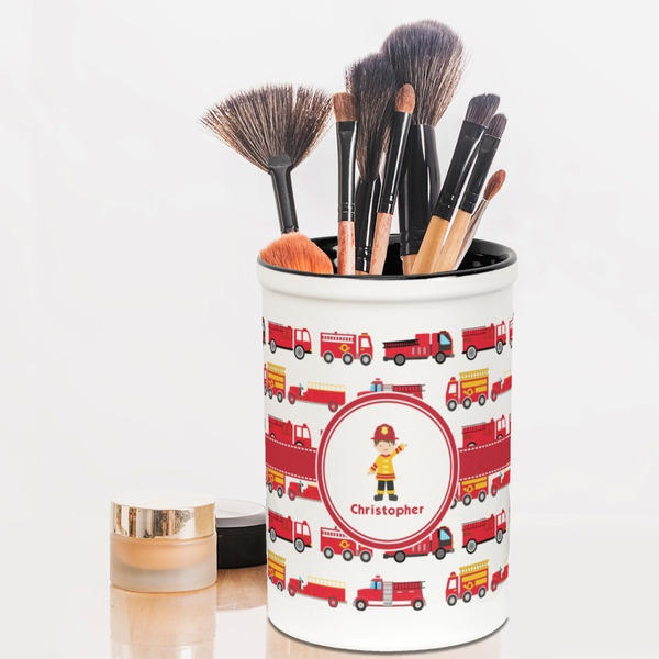 Firetrucks Pencil Holder - LIFESTYLE makeup