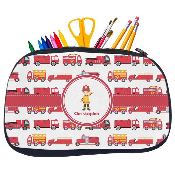 Firetrucks Pencil / School Supplies Bags - Medium