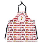 Firetrucks Apron Without Pockets w/ Name or Text