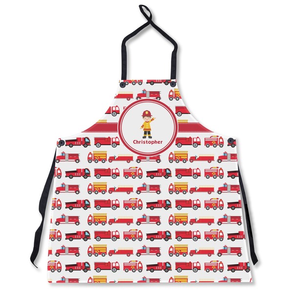 Custom Firetrucks Apron Without Pockets w/ Name or Text