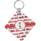 Firetrucks Diamond Plastic Keychain w/ Name or Text