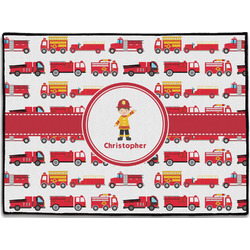 Firetrucks Door Mat (Personalized)