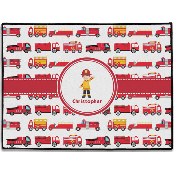 Custom Firetrucks Door Mat (Personalized)