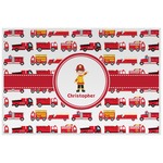Firetrucks Laminated Placemat w/ Name or Text