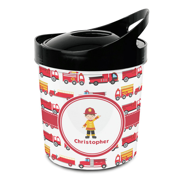 Custom Firetrucks Plastic Ice Bucket (Personalized)